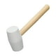 thumbnail image 1 of Martillo de goma con mango ergonómico y cabeza de goma blanca para bricolaje 250 gramos, 1 of 9