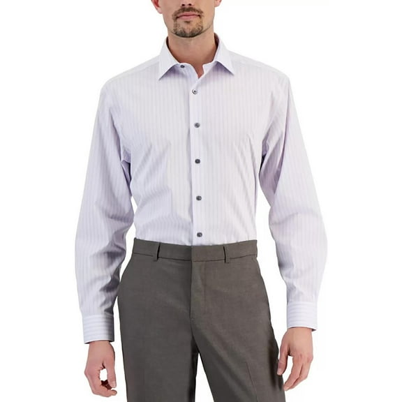 Alfani Mens Regular Fit Button Down Dress Shirt