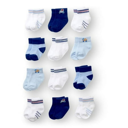12 Pack Boys Fashion Socks