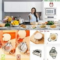 thumbnail image 3 of Stainless Steel Empanada Ravioli Maker Press, Easy-tool for Dumpling Wrapper Dough Stamp Cutter Pastry Pie Making (Extra Large 6 inch), 3 of 5