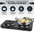 thumbnail image 2 of HomeCraft HCDB15BK Double Burner - Hot Plate, 2 of 4