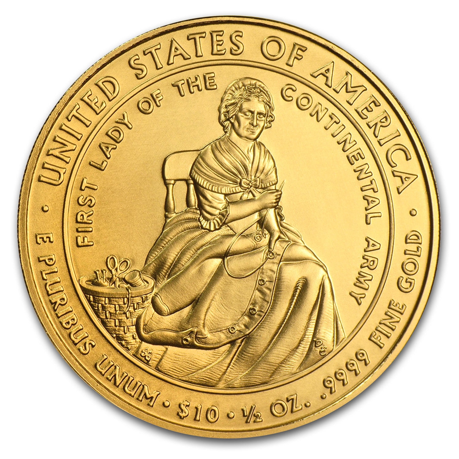 2007-W 1/2 oz Gold Martha Washington BU (w/Box & COA)