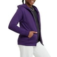 thumbnail image 3 of Hanes Girls` ComfortSoft EcoSmart Full-Zip Hoodie Sweatshirt, S, Purple Thora, 3 of 4