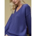 thumbnail image 2 of Thick Knit V-neck Sweater, 2 of 6
