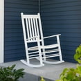 thumbnail image 6 of Jack Post Hardwood Adult Mission Rocker in White, 6 of 10