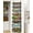 Black, variant on Over The Door Pantry Organizer, 8-Tier Shelves with Adjustable Baskets | Metal Spice Rack for Kitchen, Pantry, Cabinet