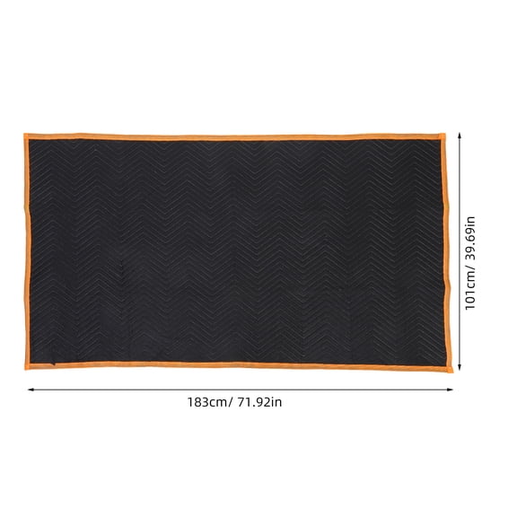 SOPOTUTU Black Quilted Moving Blanket Thick Padded Furniture Pad for Moving