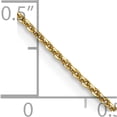 thumbnail image 3 of 14K Yellow Gold .9mm D/C Round Open Link Cable Chain (22 X 0.9) Made In South Africa pen326-22, 3 of 5