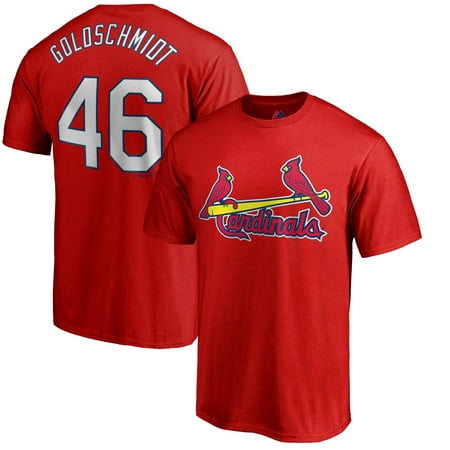 Paul Goldschmidt St. Louis Cardinals Majestic Official Name & Number T-Shirt - (Best Neighborhoods In St Paul Minnesota)