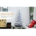 thumbnail image 7 of Christmas Trees 5ft Tall Pre-Lit Douglas Fir Artificial Christmas Tree with Realistic Branches, Multi-Color LED Lights, Fiber Optics and 180 Tips - White/Blue,Artificial Christmas Trees, 7 of 7