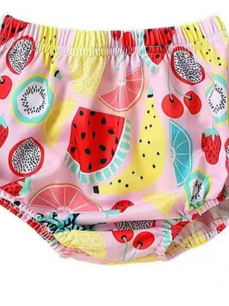 Springcmy Baby Girl Swimsuit 3 6 9 12 24 Months Infant Fruit Print