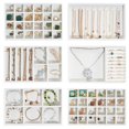 thumbnail image 1 of Bandejas organizadoras de joyas ProCase, apilables, 6 capas, color blanco cálido, 1 of 8