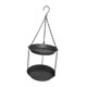 thumbnail image 1 of Comedero colgante para pájaros para exteriores, ideal para amantes de las aves, fácil de limpiar, para niños, con doble placa. Gris, 1 of 9