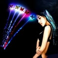 thumbnail image 2 of LINLIN Light Up Hair, LED Hair Extensions LED Hair Led Luminous Wig LED Luminous Braids Hair Fiber Jewelry Luminous Battery with 7 Color, 2 of 8