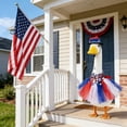 thumbnail image 3 of Darzheoy 4th of July Goose Outfit Set 23"/ 17'' Plastic Lawn Porch Patriotic Goose Clothes Outfit for Outdoor Patio Yard Lawn Art Decoration, 3 of 6