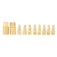 thumbnail image 1 of Herramienta neumática, 10 piezas, conector de compresor de accesorios NPT de 1/4", adaptador de compresor de mayor durabilidad, 1 of 9
