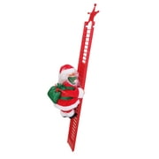Angle View: Bescita Christmas Decoration Santa Claus Electric Climbing Hanging Ladder Xmas Toys