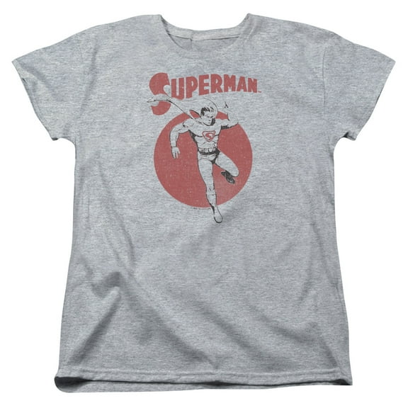 Superman Vintage Sphere Women's T-Shirt Athletic Heather