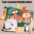 thumbnail image 4 of Baby Sensory Cloth Book with Soft Tails and Sound – Interactive Tear Resistant Chew Safe Fabric Story Book for Newborns Toddlers Early Developmental Play Machine Washable, 4 of 6