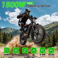 thumbnail image 3 of TST Electric Bike for Adults, 48V/15AH Battery, 750W Peak 1500W Motor, Max 28MPH, 20"x4" Fat Tire, E Mountain Bike, UL2849, 3 of 6