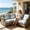 C, variant on 4PCS Boho Geometric Outdoor Patio Cushion Cover, Waterproof Stretch Replacement Sofa Seat Cushion Slipcover for Wicker Rattan Furniture 70×64×23cm