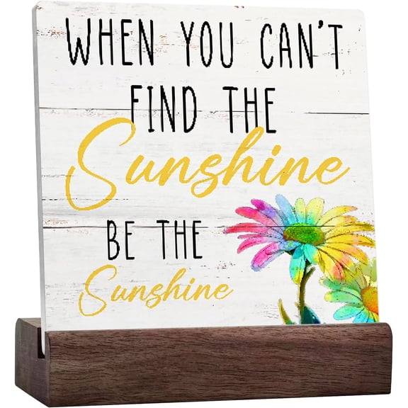 Summer Decorations For Home Office,Sunshine Decor,Summer Decorations Indoor,Ceramic Table Sign For Home Office Wall Tabletop,Summer Decor