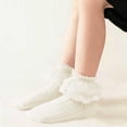 thumbnail image 4 of Niños No Show Calcetines Niñas Color Sólido Medio Tubo Princesa Calcetines, Calcetines Deportivos Cómodos Sueltos para Estudiantes, 4 of 7