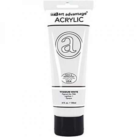Art Advantage 4-Ounce Tube Acrylic Paint, Titanium (Best Sealant For Acrylic Paint)
