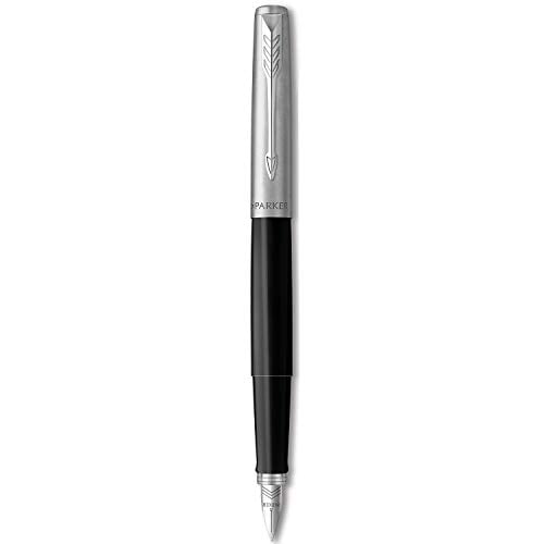 Parker Insignia Ballpoint Pen   Black & Chrome  Black Ink  New In Box 