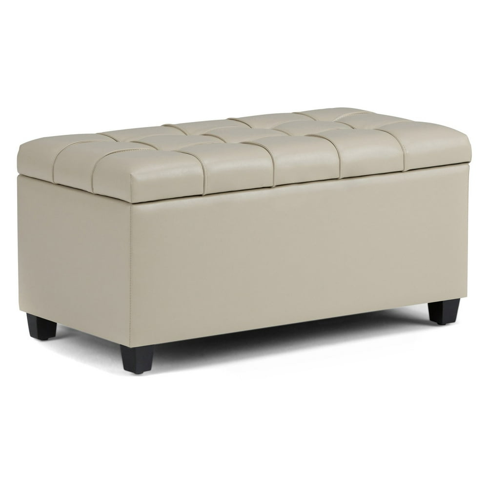Simpli Home Sienna Storage Ottoman Bench