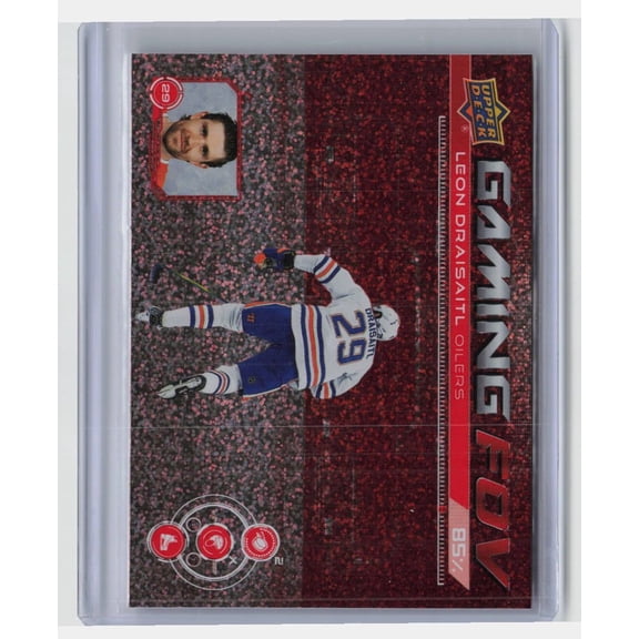 2024 Upper Deck Series 1 Gaming FOV Speckle Leon Draisaitl GFOV-6 Oilers Hockey Card