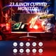thumbnail image 4 of Supervisar Monitor de 23.8 pulgadas Monitor de pantalla curva IPS de 1080P ángulo de visión de 178 ° pantalla de ordenador para el cuidado de los ojos con interfaz VGA/HD enchufe de EE. UU. Eccomum Supervisar, 4 of 6