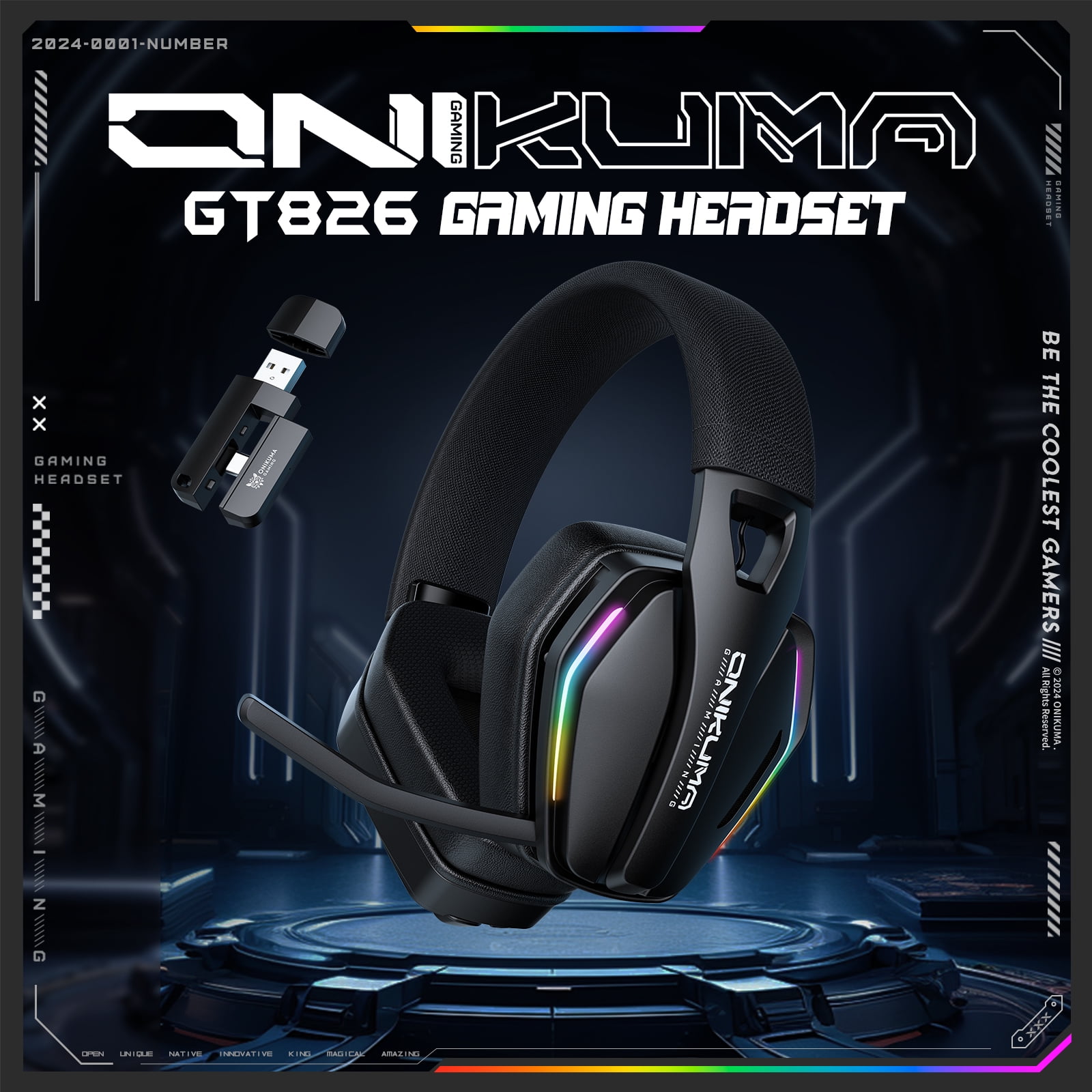 Wireless Gaming Headset for PS5/PS4/PC/Mac/Switch,over Ear 2.4GHz Bluetooth Gaming Headphones with Noise Canceling Mic,3.5mm Wired Mode for Xbox Controller