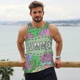 thumbnail image 6 of KLL Summer Print Men's Muscle Gym Workout Stringer Tank Tops Bodybuilding Fitness T-Shirts Tank Tops Men-3X-Large, 6 of 7