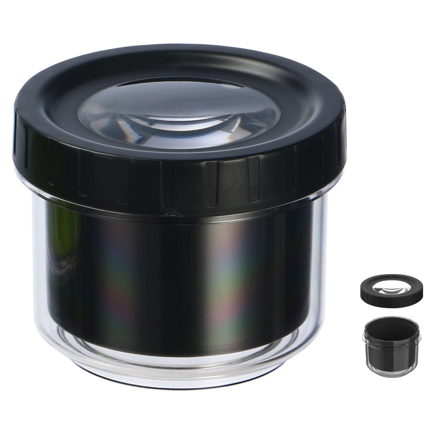 Magnifying Stash Jars Smell Proof Airtight Seal Canister BPA Free