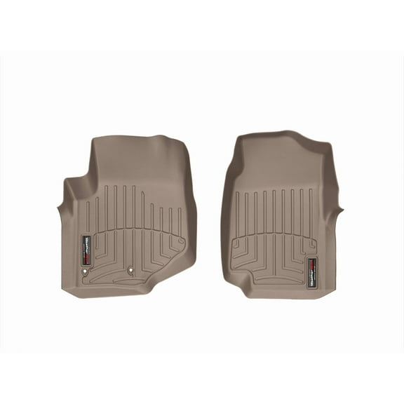 WeatherTech Custom Fit FloorLiners compatible with Envoy, Envoy Denali, Envoy XL, Envoy XL Denali, Envoy XUV, TrailBlazer - 1st Row (Driver & Passenger), Tan