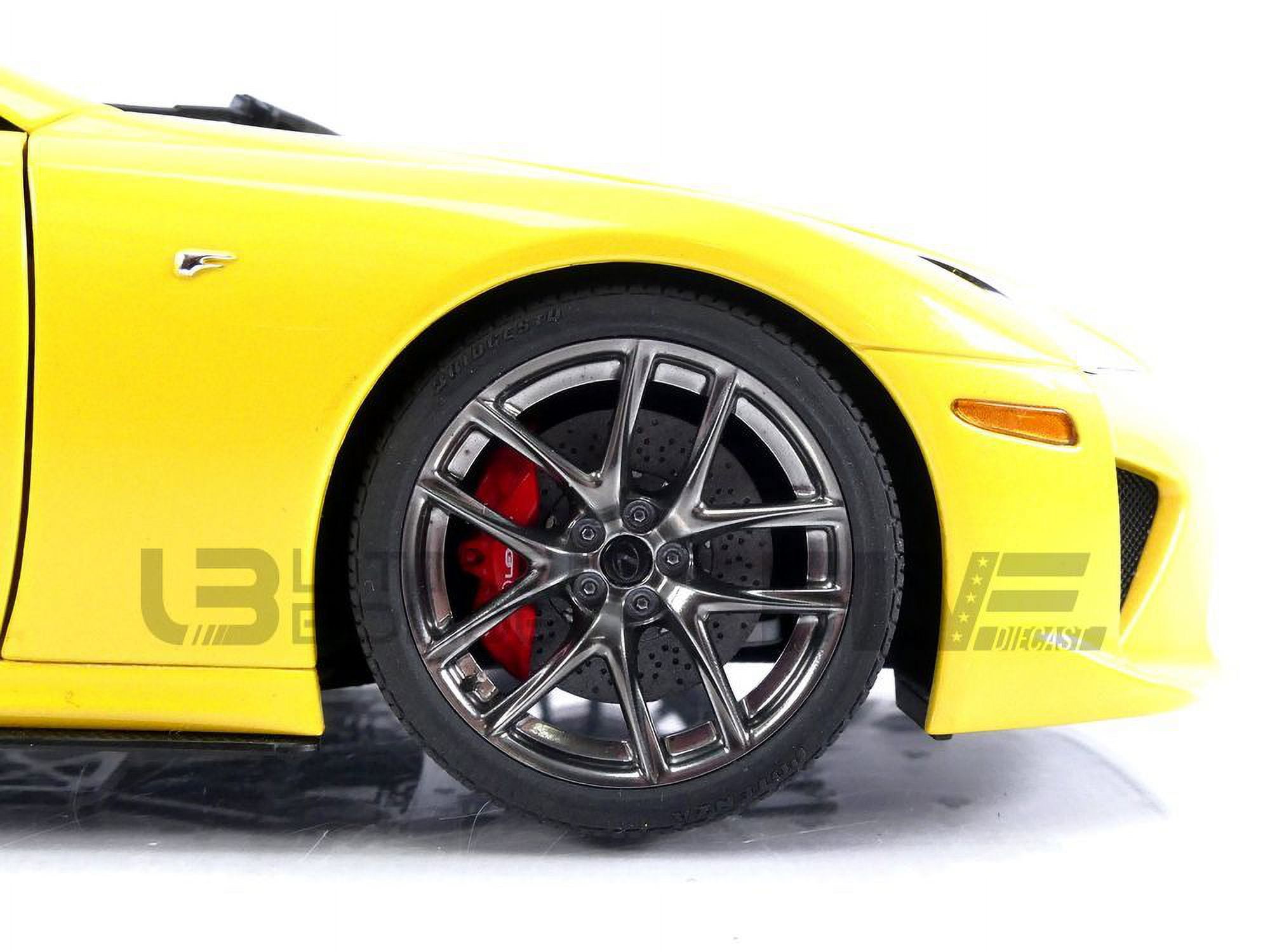 Lexus LFA Pearl Yellow with Red and Black Interior 1/18