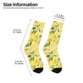 thumbnail image 2 of Zufioo Lemon (2) Print Children's Mid-tube Socks, Contrast Color High Elastic Sports Socks - Sweat-absorbent, Warm, Suitable for Children Aged 6-10, 2 of 5
