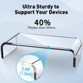 thumbnail image 3 of Acrylic Monitor Stand, Premium Large Monitor Riser 20 inch, Crystal Clear Acrylic Computer Stand Laptop Desk Stand for Home Office Printer TV Screen Keyboard Storage, 3 of 4