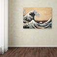 thumbnail image 4 of Trademark Fine Art Katsushika Hokusai The Great Wave Canvas Wall Art - 35x47, 4 of 4