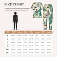 thumbnail image 5 of Womens Pajamas Set Loungewear Short Sleeve Top Pants Soft Sleepwear Pjs Sets, Retro Flowers Birds Watercolor, 5 of 6
