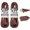 Brown, variant on Iron Forge Cable 2 Pack 3 ft Brown Extension Cord with 3 Outlets - 16/2 SJTW 2 Prong Indoor Extension Cord with Multiple Outlets