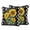 Yellow Black, variant on Sunflowers Outdoor Pillow Covers 20x12 Set of 2,Waterproof Patio Throw Pillowcase Protectors,Farmhouse Botanical Yellow Flowers Bee Retro Lumbar Decorative Pillow Shams Cushion Covers for Bed Couch