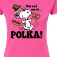 thumbnail image 3 of Peanuts - You Had Me At Polka - Juniors Fitted Graphic T-Shirt, 3 of 6