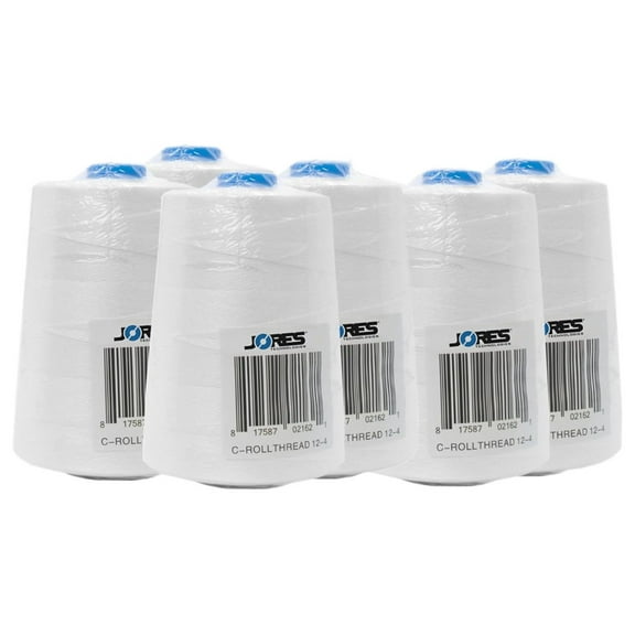 Heavy Duty Spool Sewing Thread for Bags Stitcher Closer 3600 ft (6 Rolls)