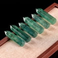 thumbnail image 1 of Columna de cristal de fluorita verde natural, piedra de cristal de una sola punta, seis bordes, fluorita colorida, adornos de escritorio para el hogar, 1 of 5