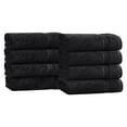 thumbnail image 2 of Superior Egyptian Cotton Absorbent Black Hand Towel Set of 8, 2 of 13