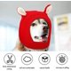 thumbnail image 5 of Winter Dog Beanie, Dog Hat, Knitted Dog Beanie, Knitted Cotton Blanket for Pets, Freie GrE, Cute Beanie with Ears for Small Dogs (Red), 5 of 5
