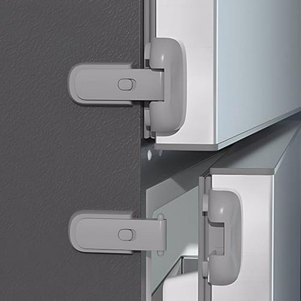Pestillo De Puerta De Refrigerador Y Congelador Billuyoard A Prueba De Niños Gris 2 Piezas