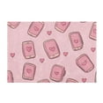 thumbnail image 7 of Yayeee Bath Rug for Bathroom Floor Non Slip Rectangle Fluffy Soft Absorbent Mat, 16"x24", Phones and Hearts, 7 of 7